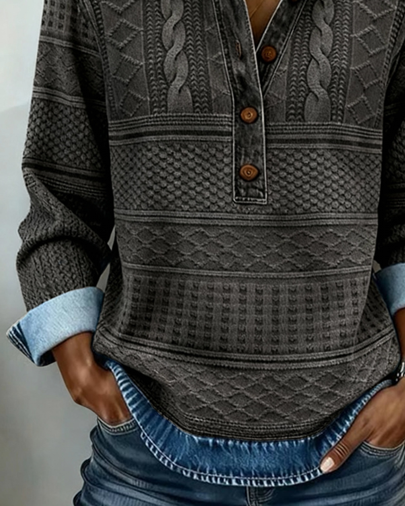 NIVELLE MODERN HALF-BUTTON SWEATER