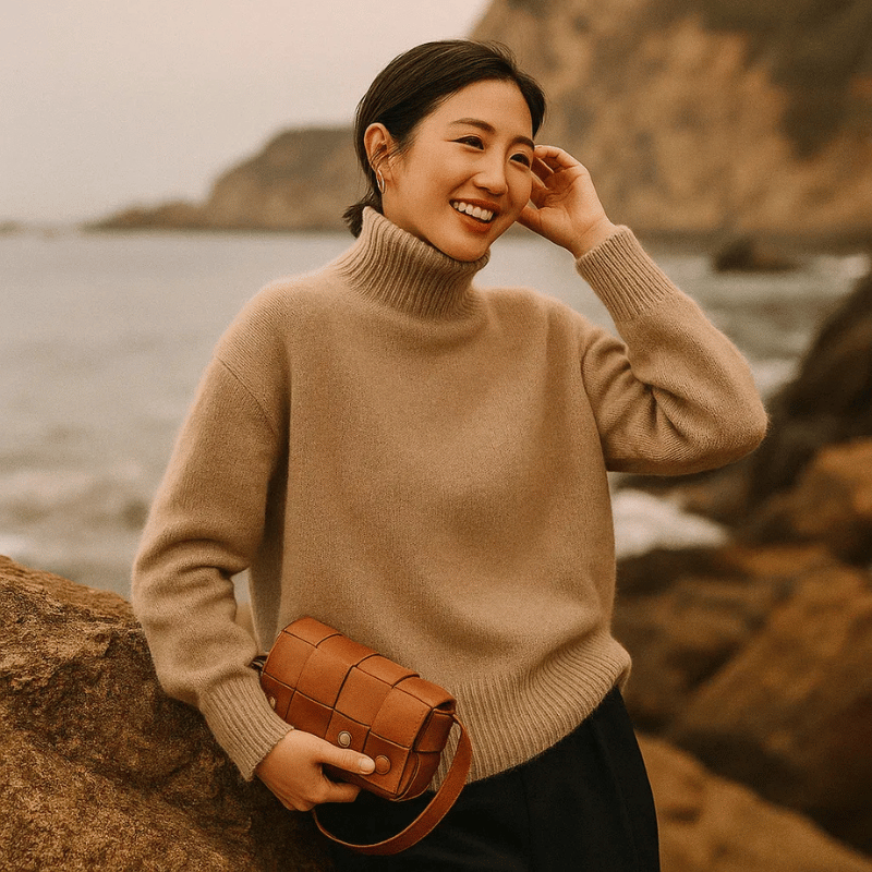 AURORA CASHMERE TURTLENECK SWEATER