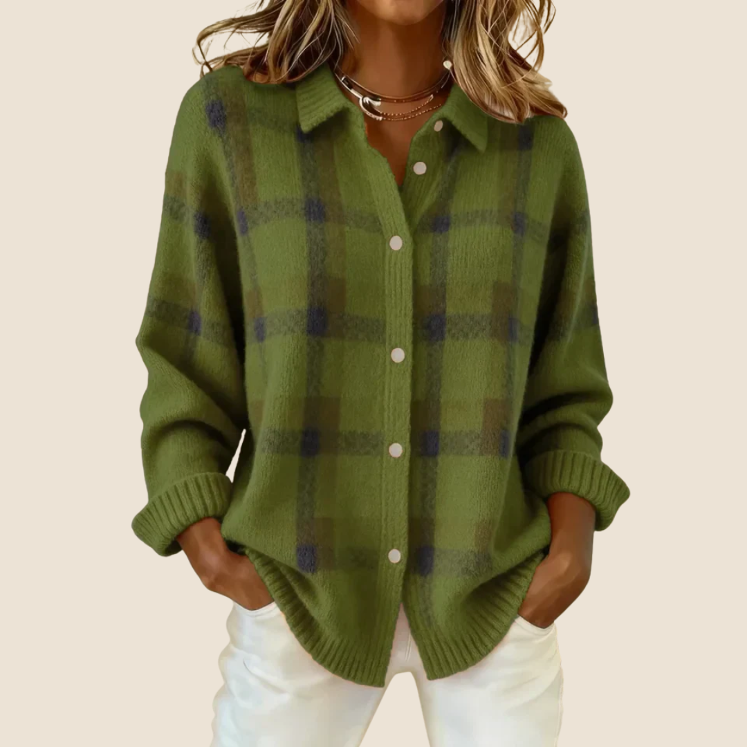 VIVIENNE RETRO CHECK SWEATER