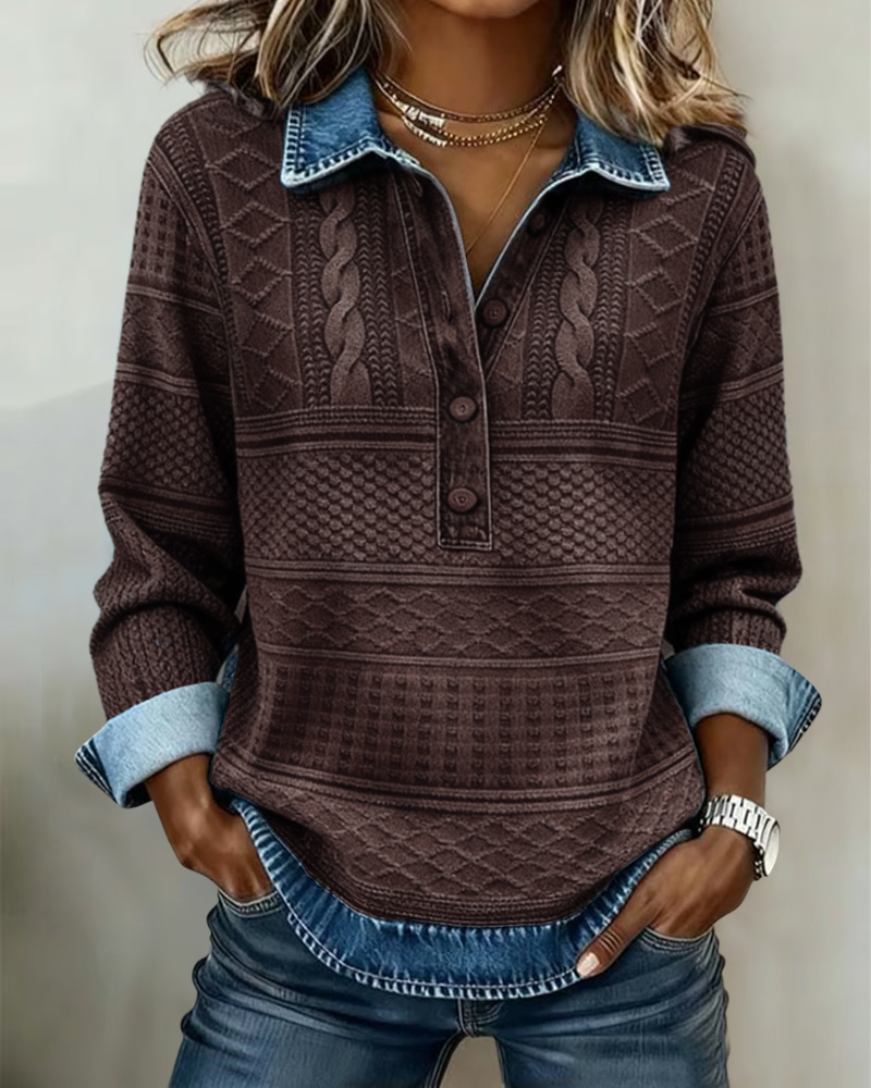 NIVELLE MODERN HALF-BUTTON SWEATER