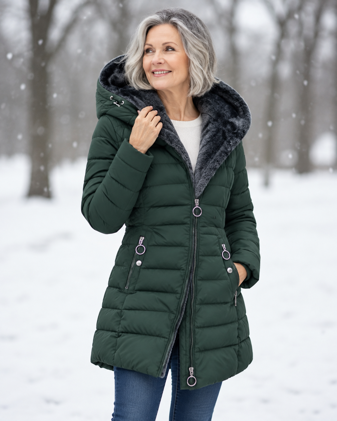 Marga™ | Warm Quilted Hooded Winter Coat