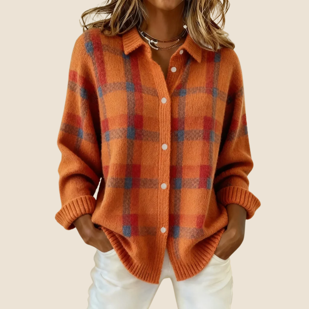 VIVIENNE RETRO CHECK SWEATER