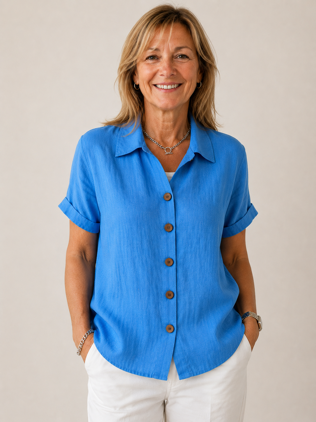 Aurelia | Classic Button-Up Shirt