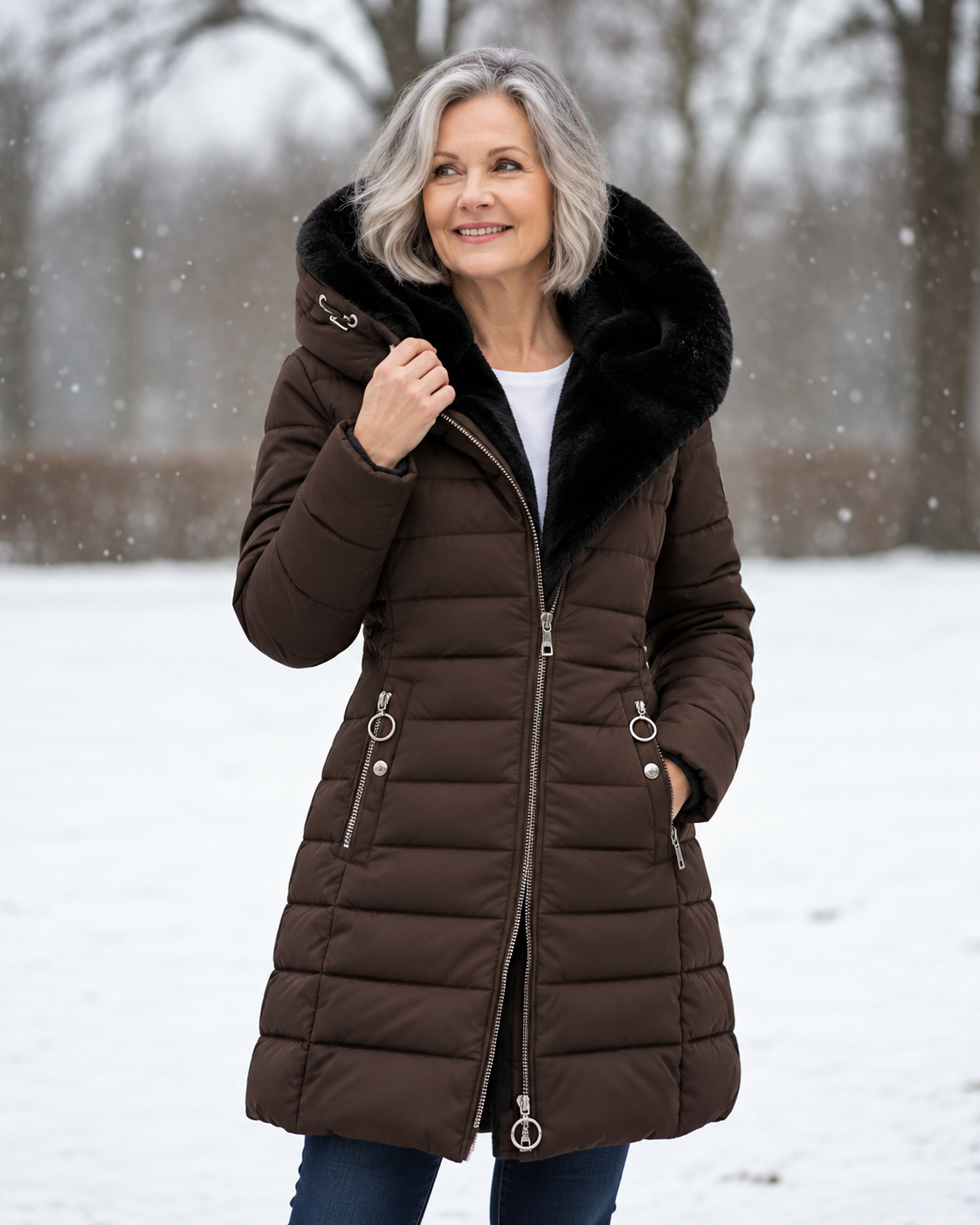 Marga™ | Warm Quilted Hooded Winter Coat