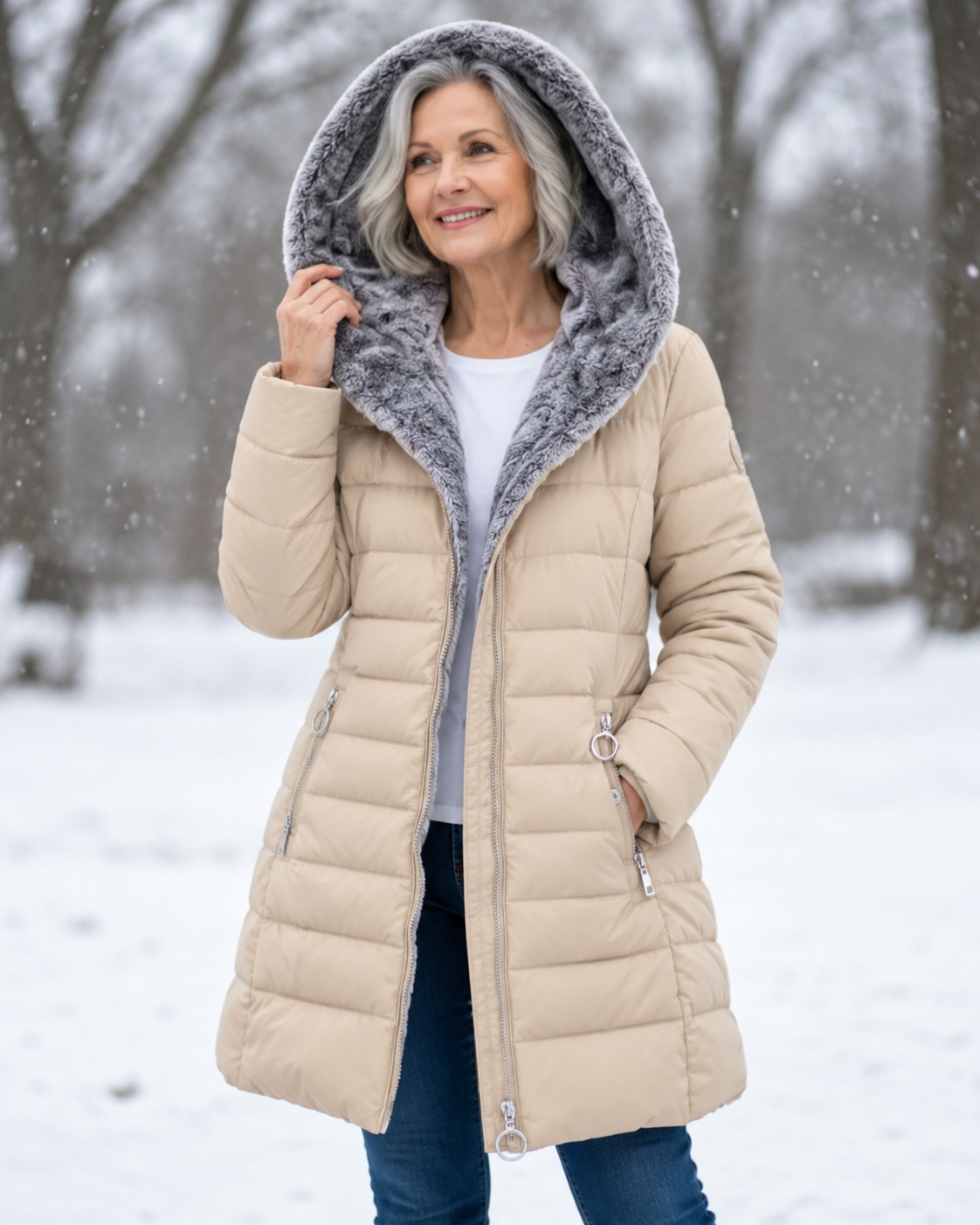 Marga™ | Warm Quilted Hooded Winter Coat