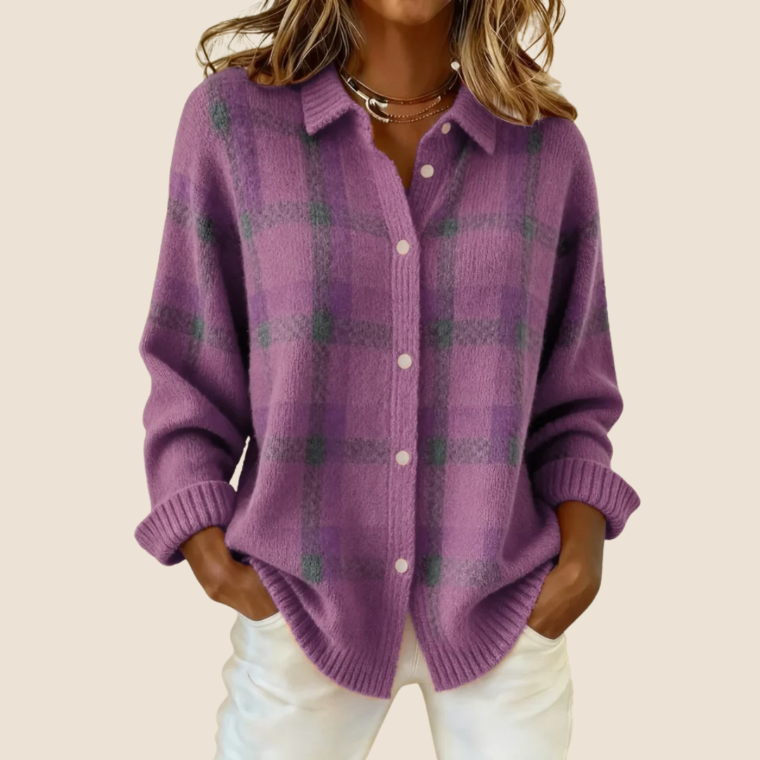 VIVIENNE RETRO CHECK SWEATER