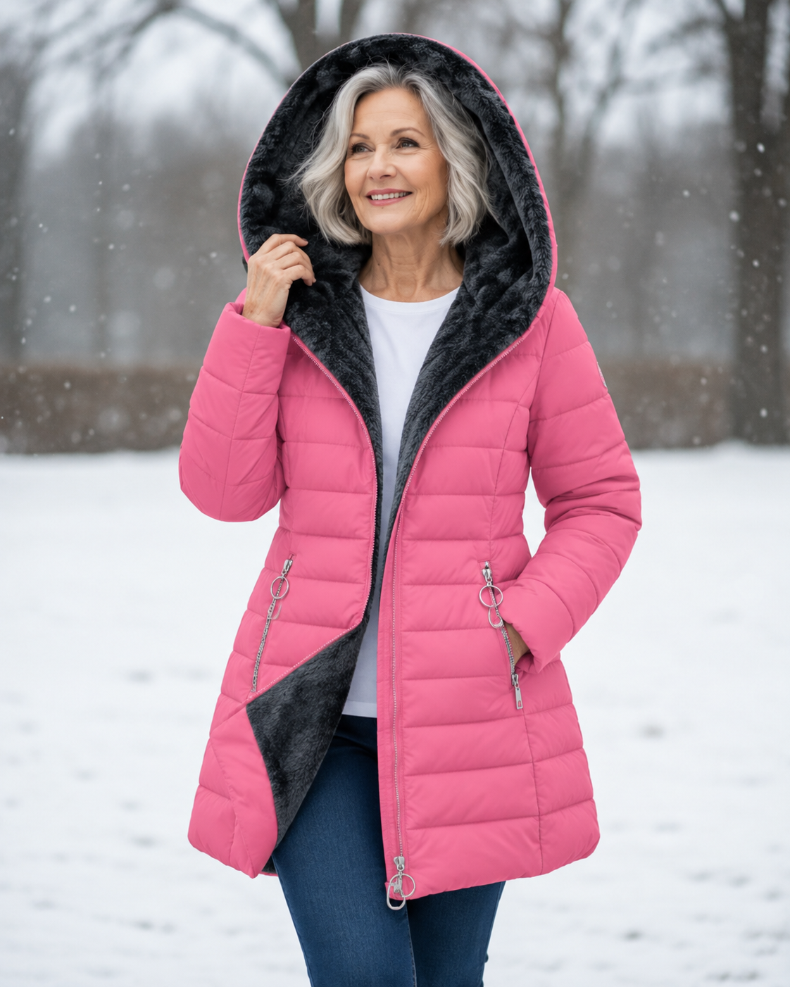 Marga™ | Warm Quilted Hooded Winter Coat