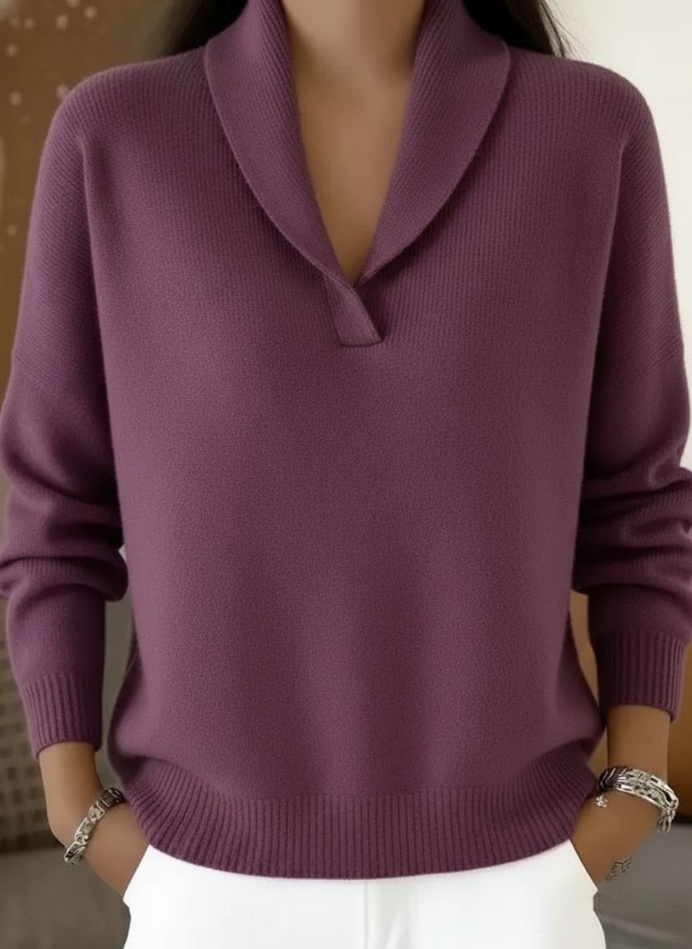 Elise™ | V-Neck Jumper