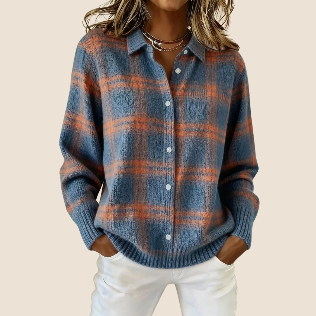 VIVIENNE RETRO CHECK SWEATER