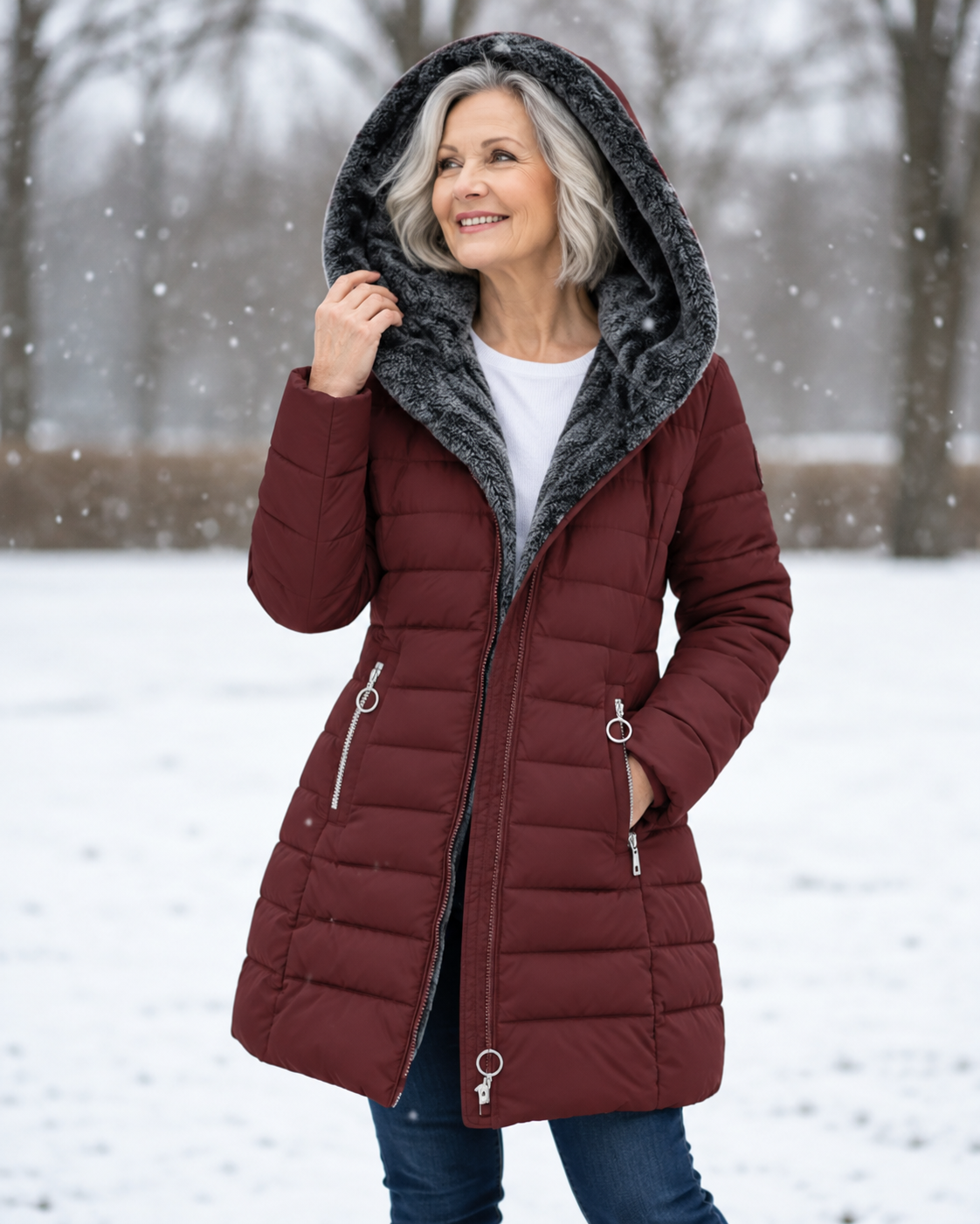 Marga™ | Warm Quilted Hooded Winter Coat