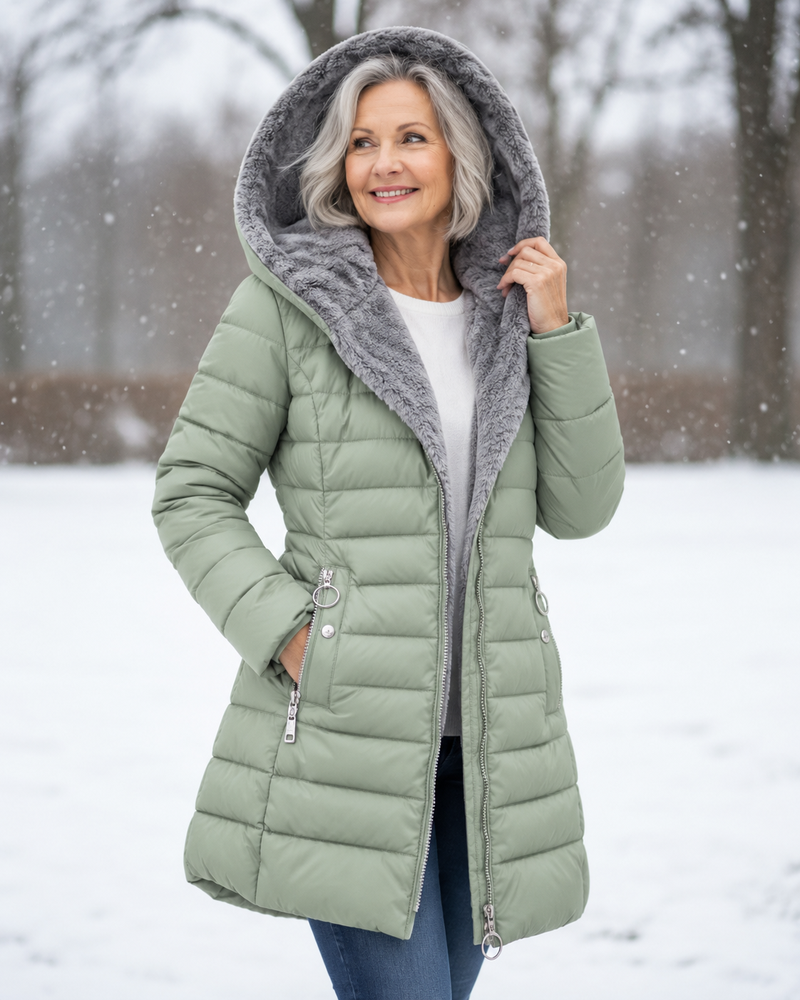 Marga™ | Warm Quilted Hooded Winter Coat