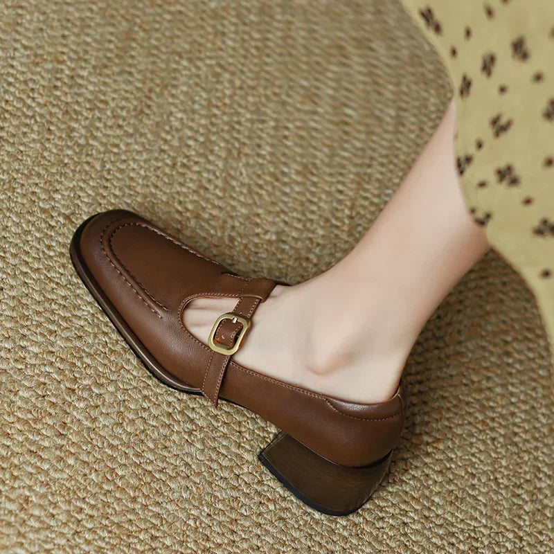 SELVANA | ELEGANT T-STRAP SHOES