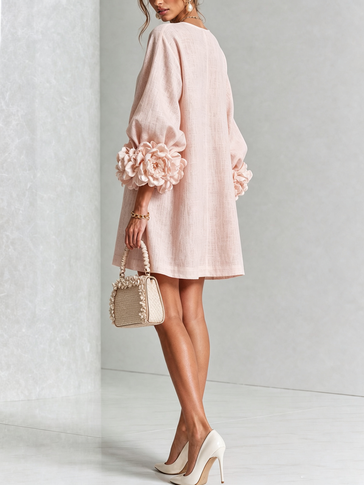 Florence Floral Button-Down Mini Dress