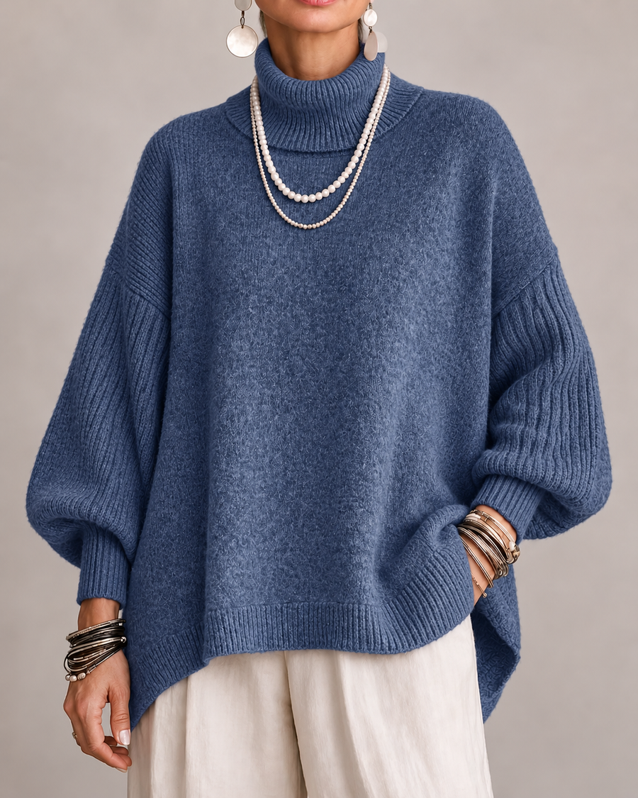 OTTOLINE | Oversized Roll-Neck Knitted Jumper