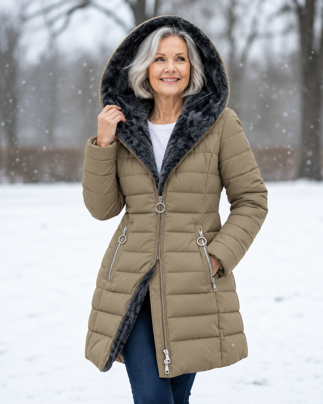 Marga™ | Warm Quilted Hooded Winter Coat