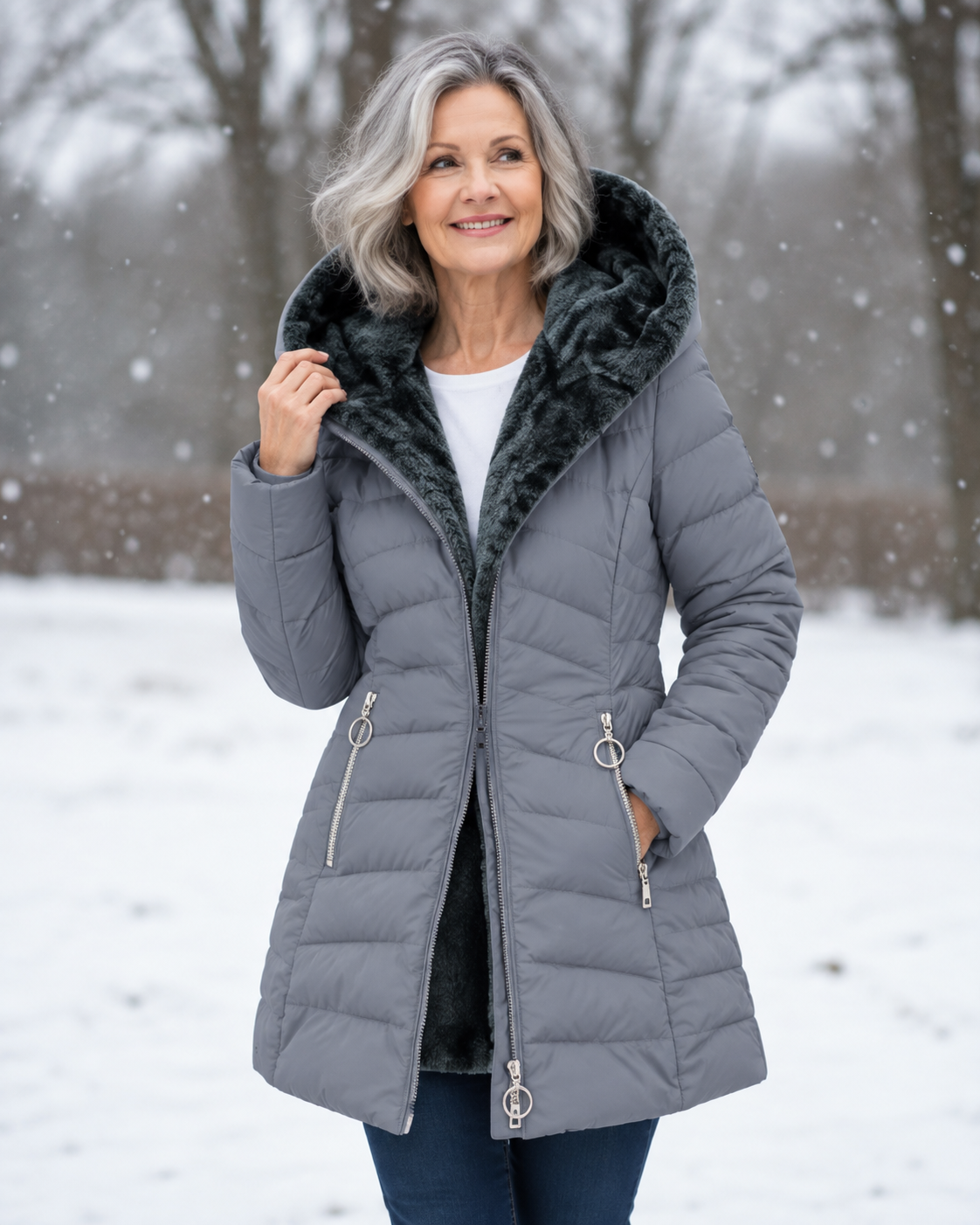 Marga™ | Warm Quilted Hooded Winter Coat