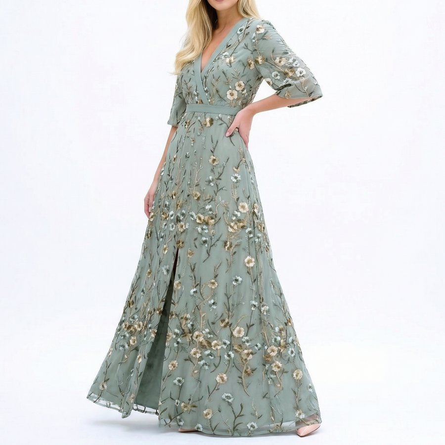 MARISA ELEGANT FLORAL DRESS