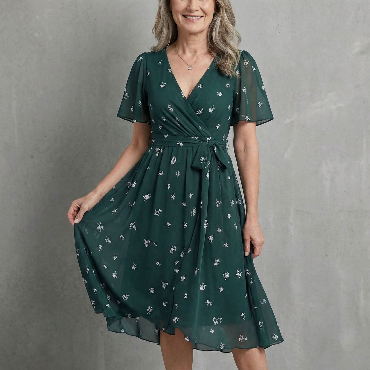LUNETH FLUID V DRESS