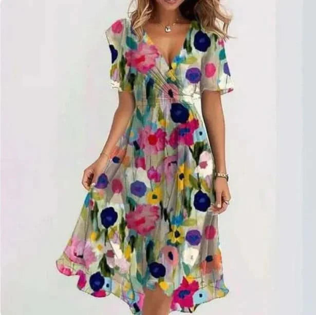 LUNETH FLUID V DRESS