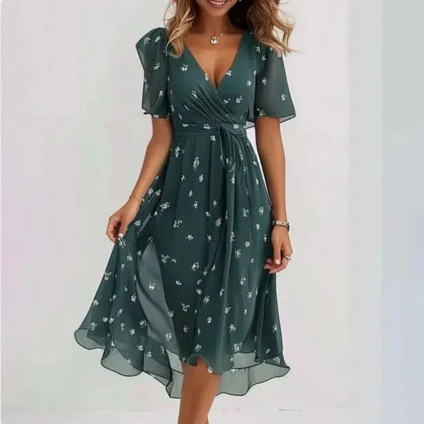 LUNETH FLUID V DRESS