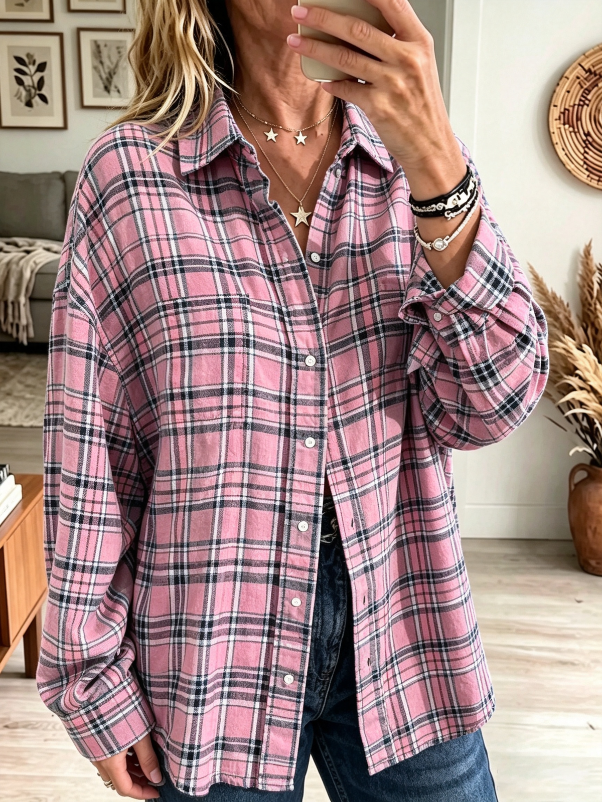 Rose-Marie | Soft Plaid Flannel Shirt