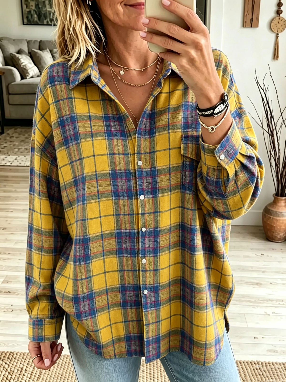 Rose-Marie | Soft Plaid Flannel Shirt