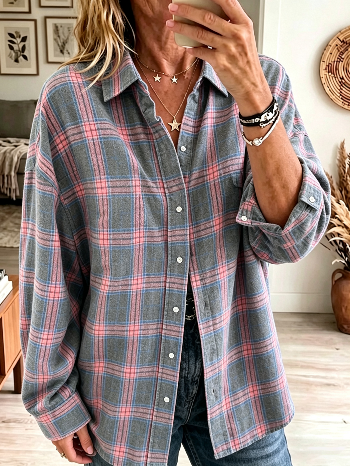 Rose-Marie | Soft Plaid Flannel Shirt