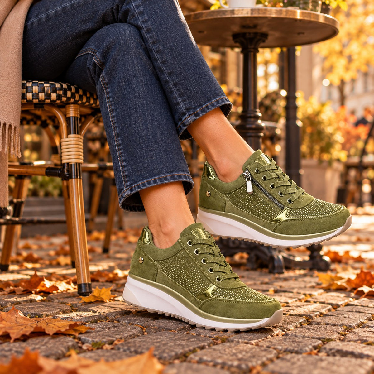 Ricarda™ | Comfortable Side-Zip Sneakers