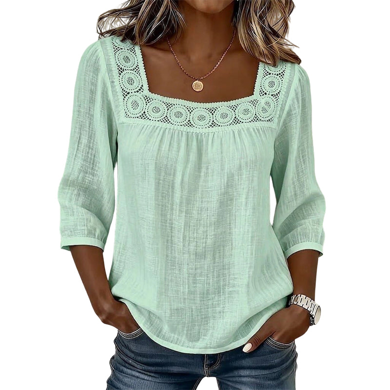 Maddy | Blouse with Square Neckline