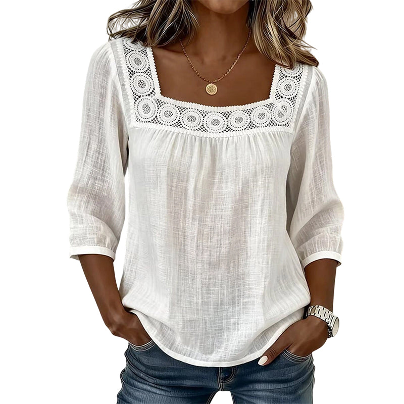 Maddy | Blouse with Square Neckline
