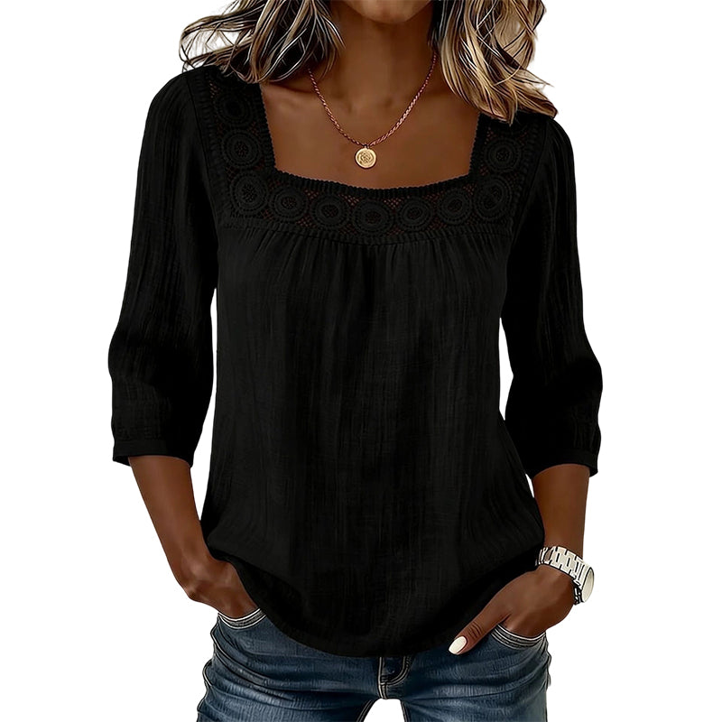 Maddy | Blouse with Square Neckline