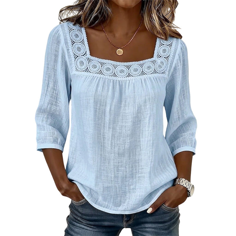 Maddy | Blouse with Square Neckline