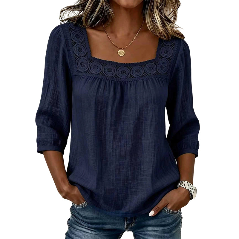 Maddy | Blouse with Square Neckline