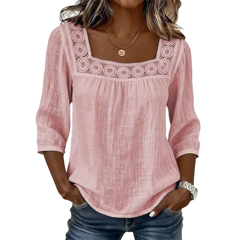 Maddy | Blouse with Square Neckline